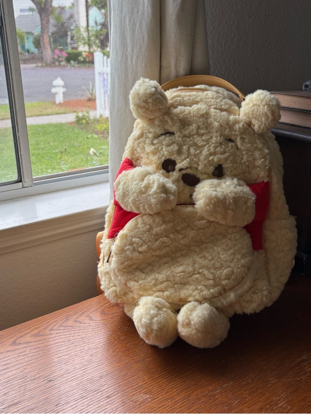 Her Universe Plush Winnie the Pooh Backpack with Piglet on shoulder strap